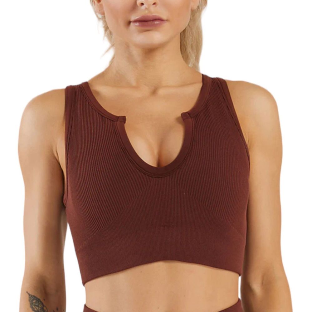 Brown Workout Top